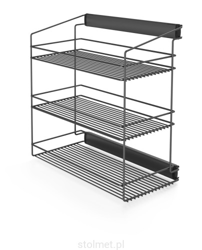 Półka na odzież trzypoziomowa boczna antracyt W-3316   Stolmet Akcesoria Meblowe.jpg