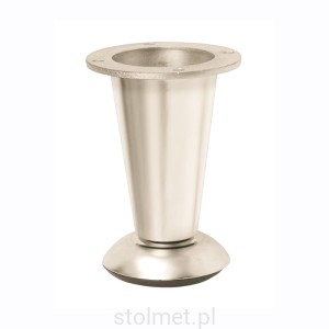 Nóżka meblowa BD-780, stalowa, satyna mat, 107 mm