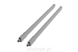 Reling wzdłużny kwadratowy AXIS, L-450, Szary