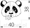 Uchwyt meblowy dziecięcy miś panda wymiary Stolmet Akcesoria meblowe.jpg