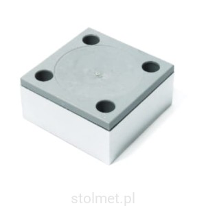 Nóżka meblowa aluminiowa NA-6535 65x65 mm, aluminium mat, 35 mm
