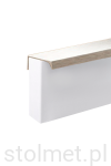 Uchwy meblowy krawędziowy TERRA C-5000A, anoda szczotkowana, 158mm